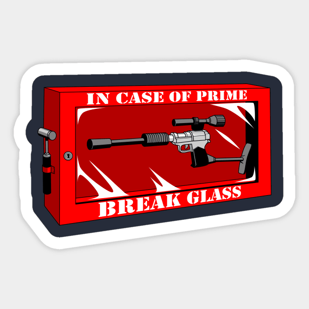 In Case of Prime Sticker by CoinboxTees